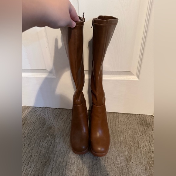 athelitfit Shoes - Chic Brown Over the Knee Boots